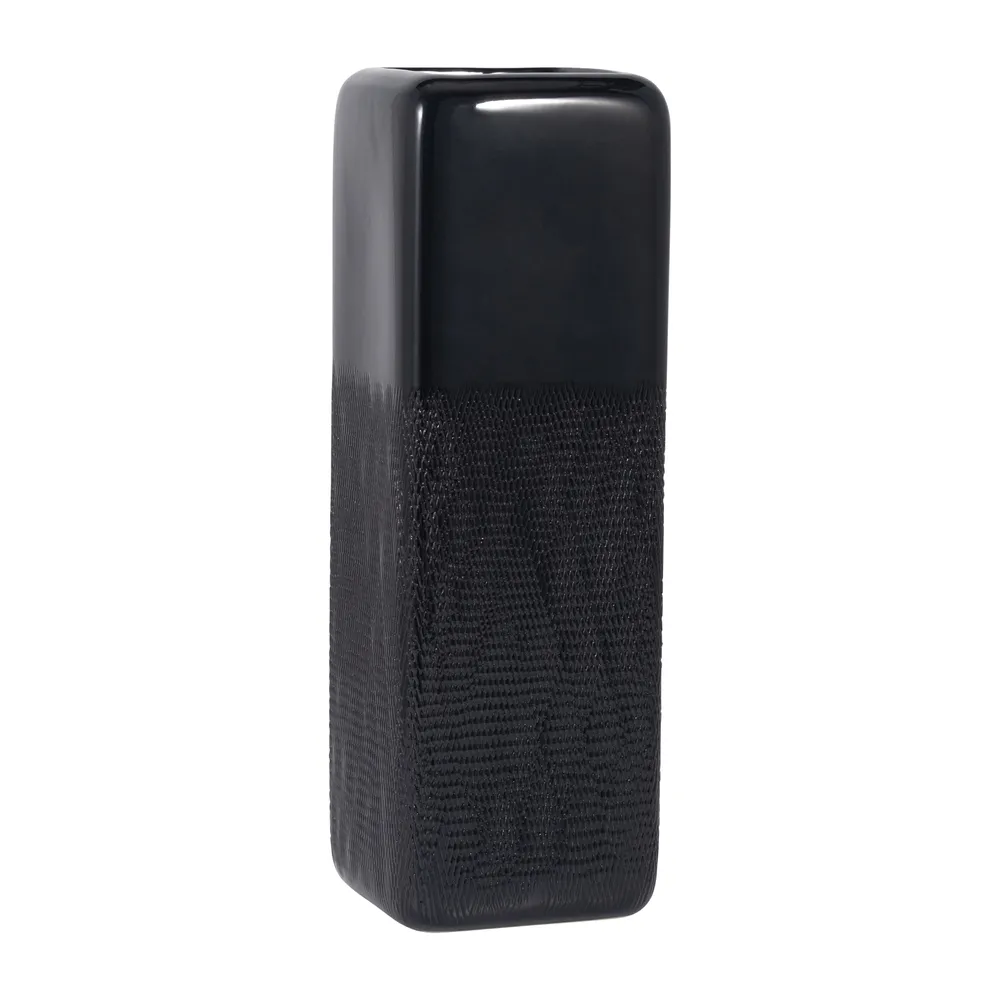 BECKHAVEN BLACK VASE 18 (IN)