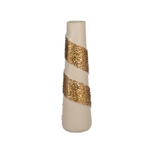 GREERWAY WHITE GLASS VASE 18 (IN) 3