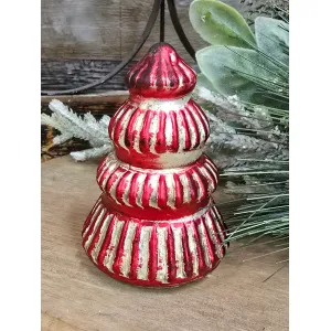 Mini Candy Cane Mercury Tree 2.5x2.5x4in 1