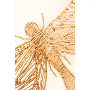 Seagrass and Iron Dragonfly Wall Decor 3