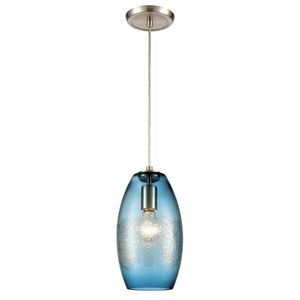 Ebbtide 6'' Wide 1-Light Mini Pendant - Satin Nickel 1