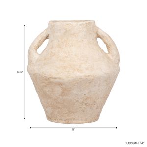 FERRIS WHITE VASE 15 (IN) 9