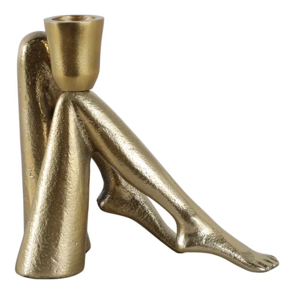 CLINTONMORE GOLD CANDLE HOLDER 6 (IN)