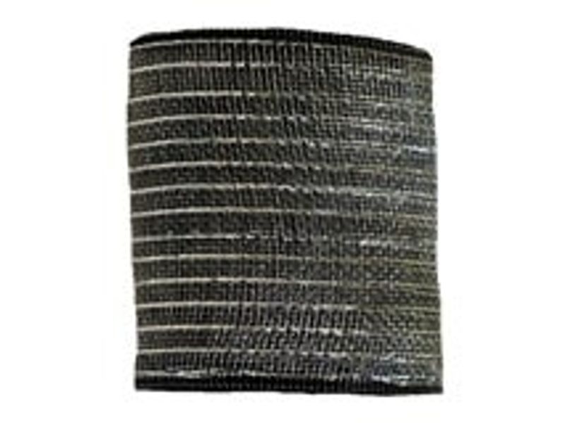 5.9" x 25yds Metallic Mesh, Black with Silver 1