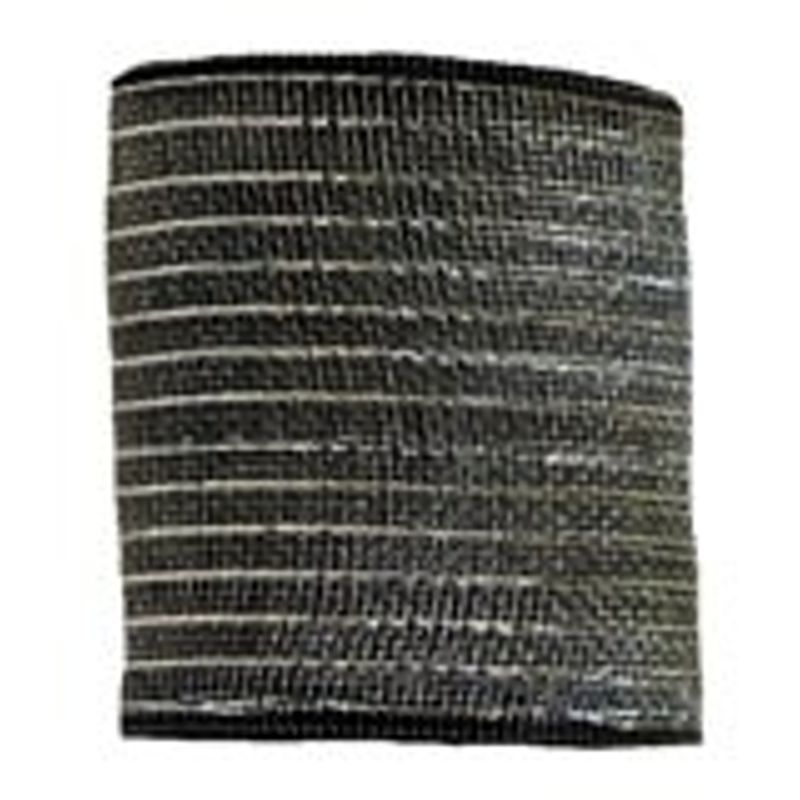 5.9" x 25yds Metallic Mesh, Black with Silver