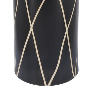FENTONMOOR BLACK VASE 16 (IN) 8