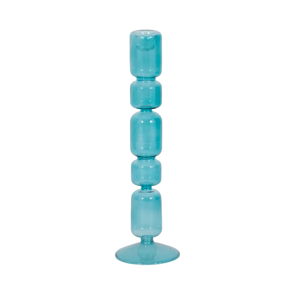 ISLE BLUE CANDLE HOLDER 12 (IN)