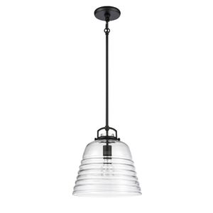 Current 12'' Wide 1-Light Mini Pendant - Matte Black 2