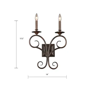 Gloucester 17.5'' High 2-Light Sconce - Weathered Bronze 2