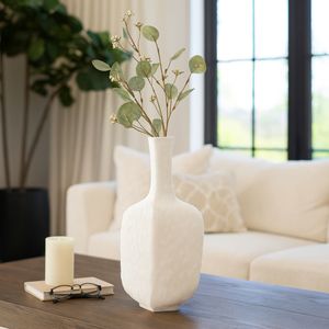 DOVERWORTH WHITE VASE 15 (IN) 12