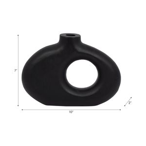 GRIFFINMOOR BLACK VASE 7 (IN) 10