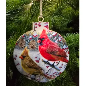 Christmas Cardinal Ornament 3.5x4.25in 1