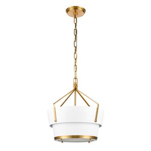 Marin 14'' Wide 1-Light Pendant - Satin Brass 2