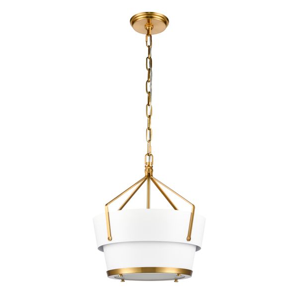 Marin 14'' Wide 1-Light Pendant - Satin Brass