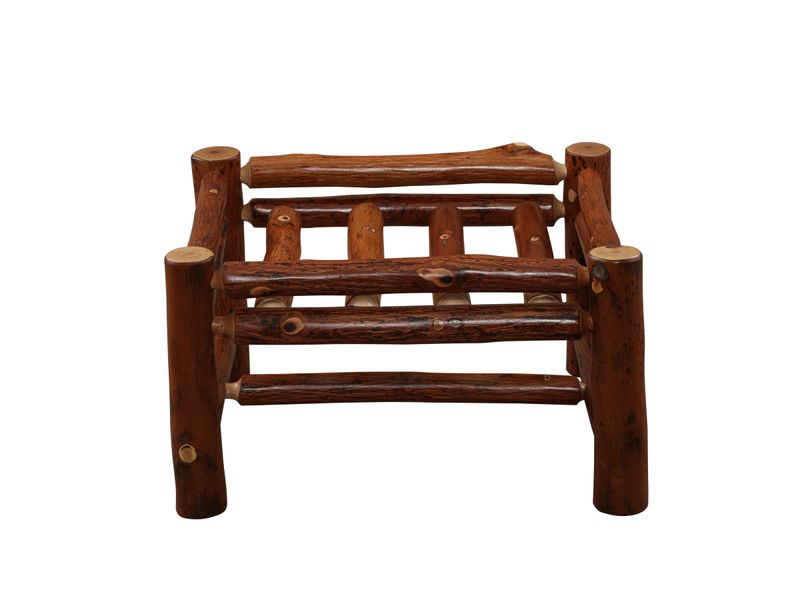 Hickory Log Ottoman - Upgrade- Fabric TBD 5