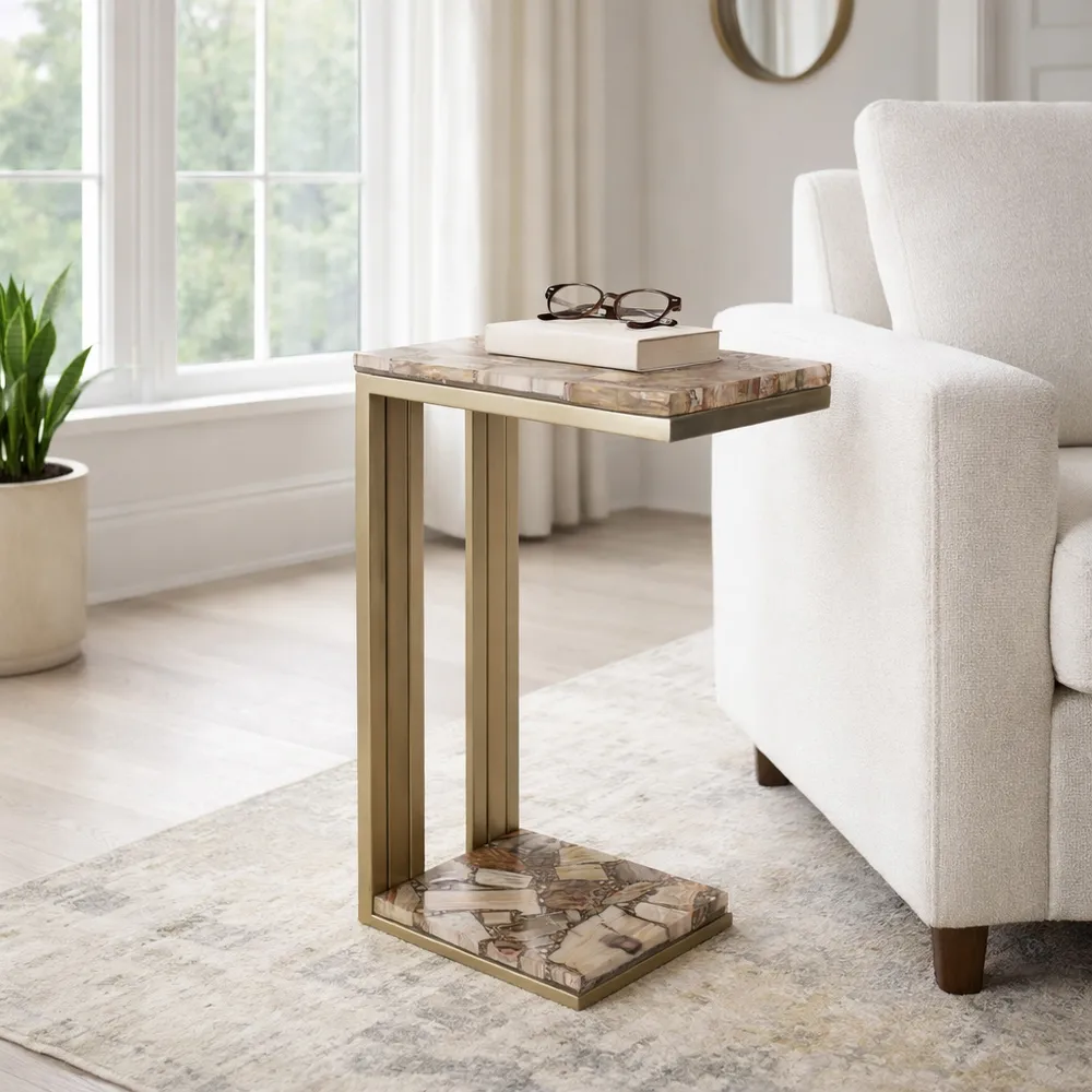 ALDENPORT GOLD TABLE 24 (IN)