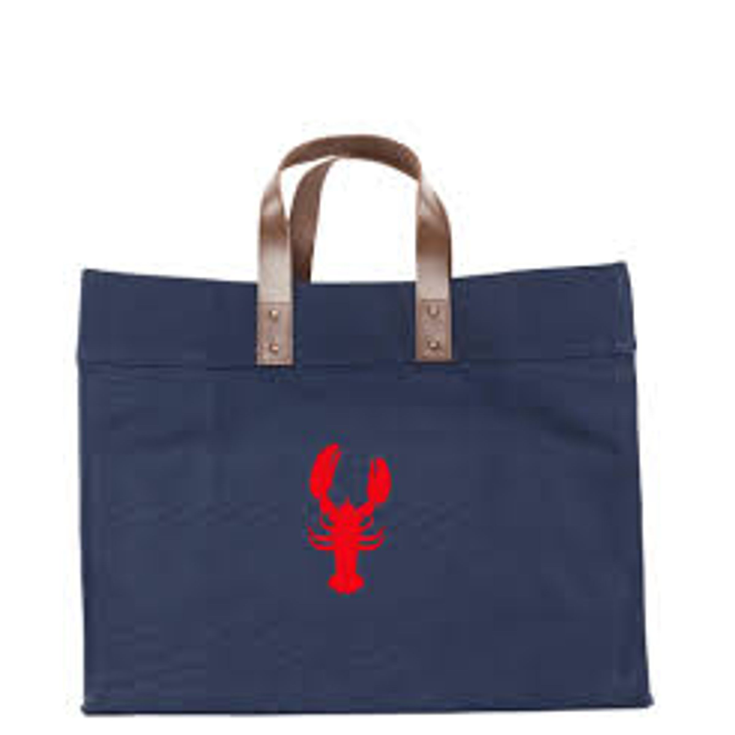 REPEAT LOBSTER CANVAS TOTE - NAVY