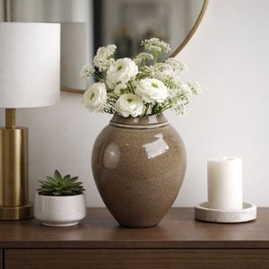 BROGANFORD BROWN VASE 11 (IN) 12