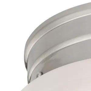 Elowen 8'' Wide 1-Light Flush Mount - Brushed Nickel 3
