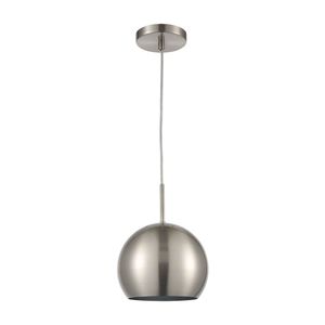 Salt Rim 8'' Wide 1-Light Mini Pendant - Brushed Nickel 2