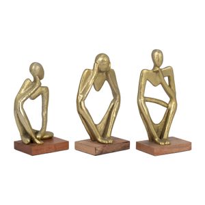 GRIFFINWIND SET OF 3 GOLD DECOR 9 (IN) 3