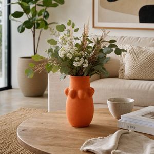 DUNBARWOOD RED VASE 9 (IN) 2