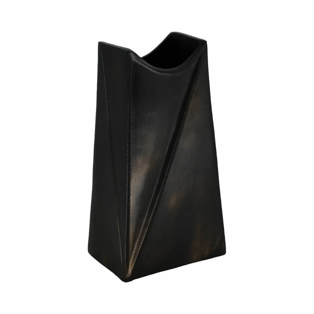 VERABROOK GRAY VASE 12 (IN)