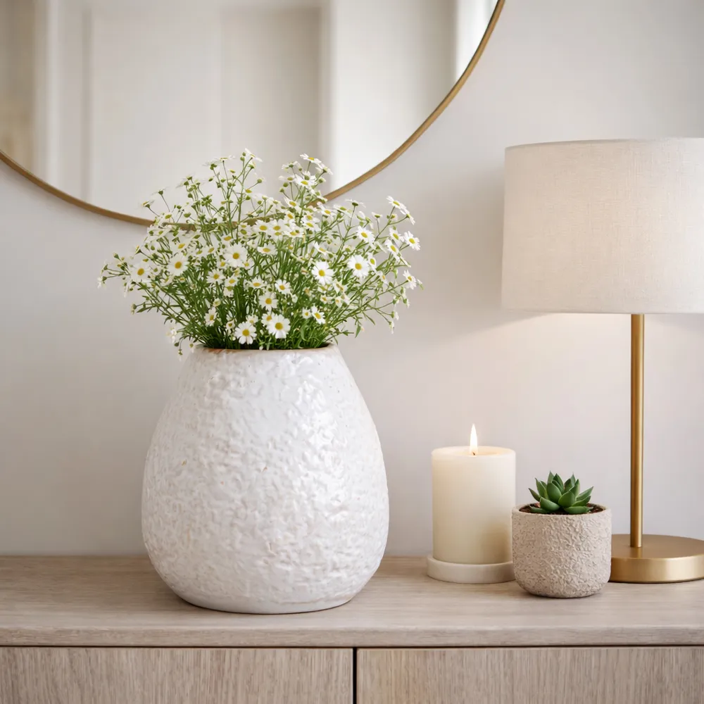 RAMONACROSS IVORY VASE 11 (IN)
