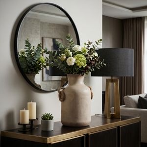 WOODSONROSE WHITE VASE 18 (IN) 13