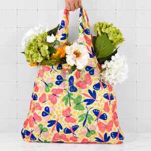 Bloom & Flutter blu Reusable Shopping Tote Bag 3