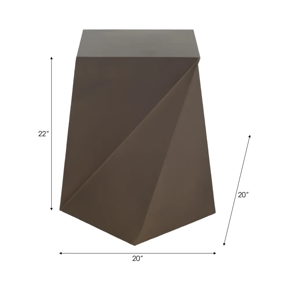 TARALEY GOLD TABLE 22 (IN)