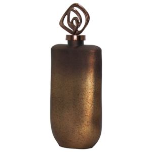 FINLEYGROVE BRONZE GLASS VASE 17 (IN) 4