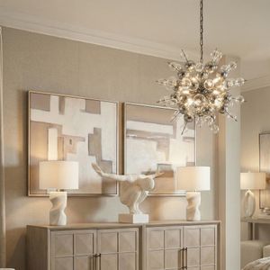 DEMPSEYWAY GRAY CHANDELIER 28 (IN) 2