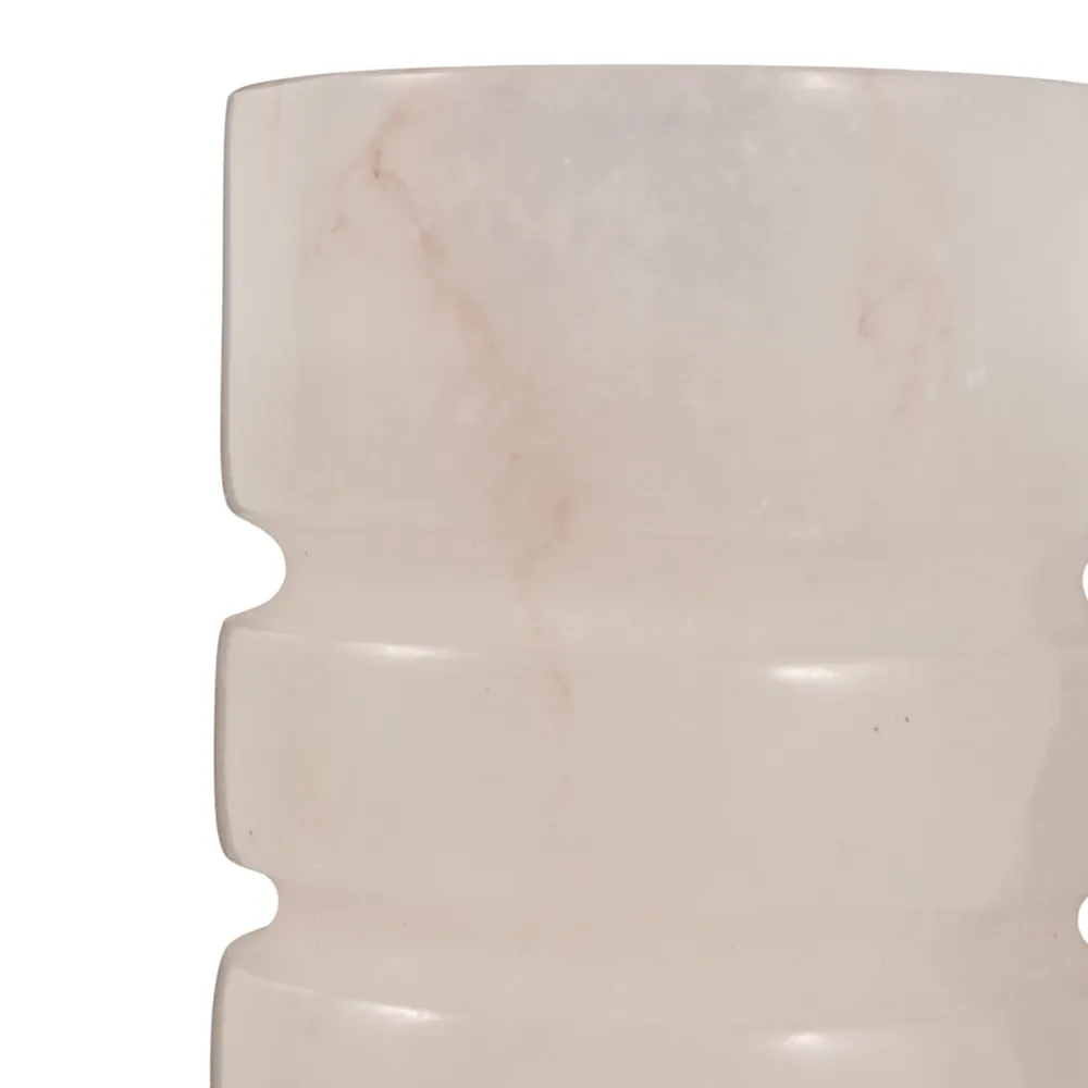 FERRISSIDE WHITE CANDLE HOLDER 8 (IN)