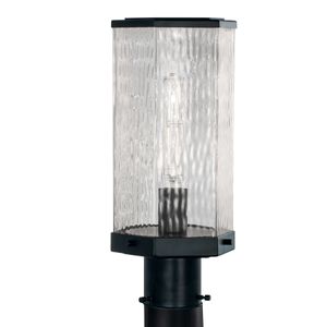 Polygon 12.63'' High 1-Light Outdoor Post Light - Matte Black 1