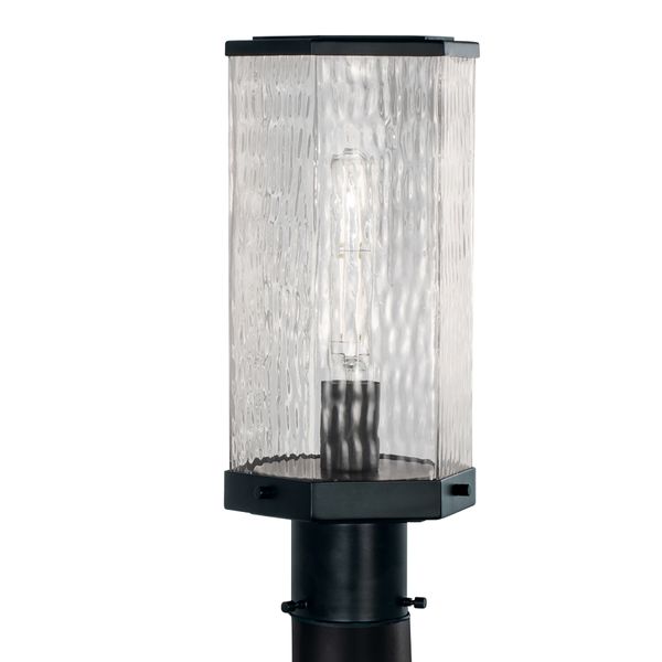 Polygon 12.63'' High 1-Light Outdoor Post Light - Matte Black