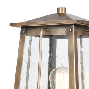 Kirkdale 17'' High 2-Light Outdoor Post Light - Vintage Brass 3
