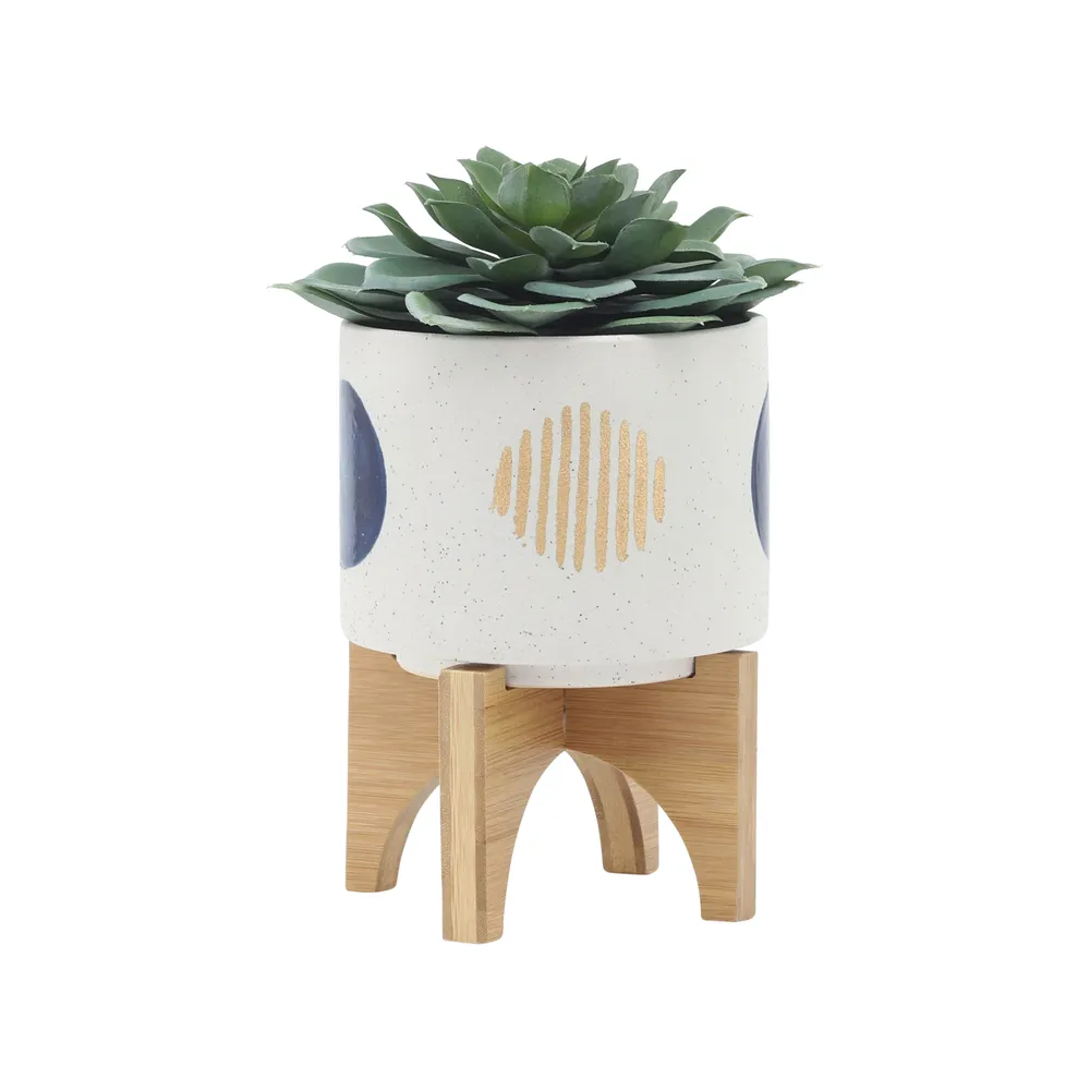 BLAINEWICK SET OF 2 WHITE PLANTER 11 (IN)