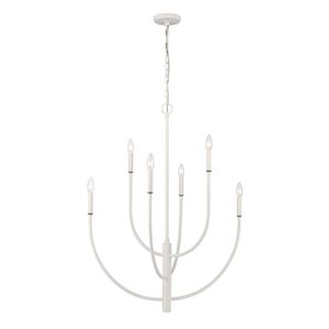 Continuance 30'' Wide 6-Light Chandelier - White Coral 1