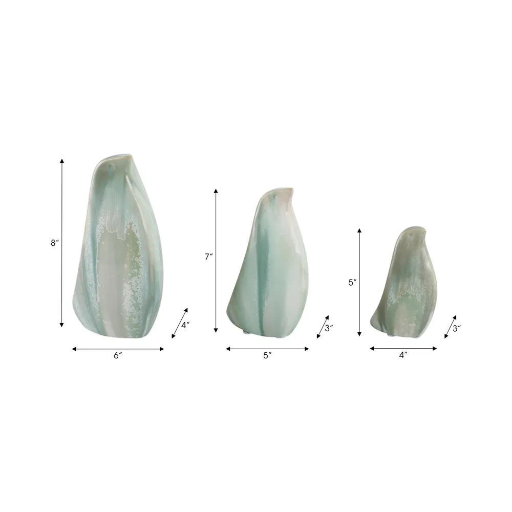 DYLANGROVE SET OF 3 IVORY DECOR 8 (IN)
