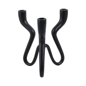 TODDBURN BLACK CANDLE HOLDER 10 (IN) 5