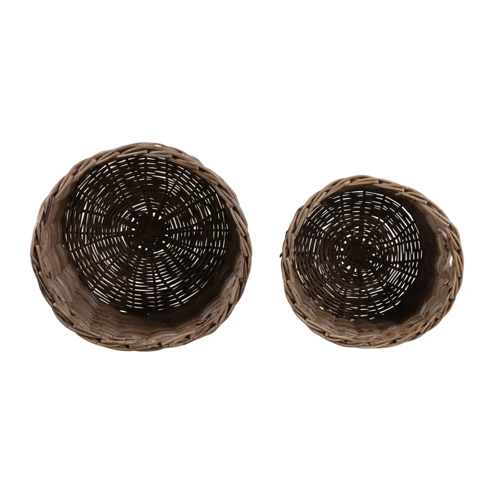 EDGESHAW SET OF 2 BROWN STORAGE 17 (IN)