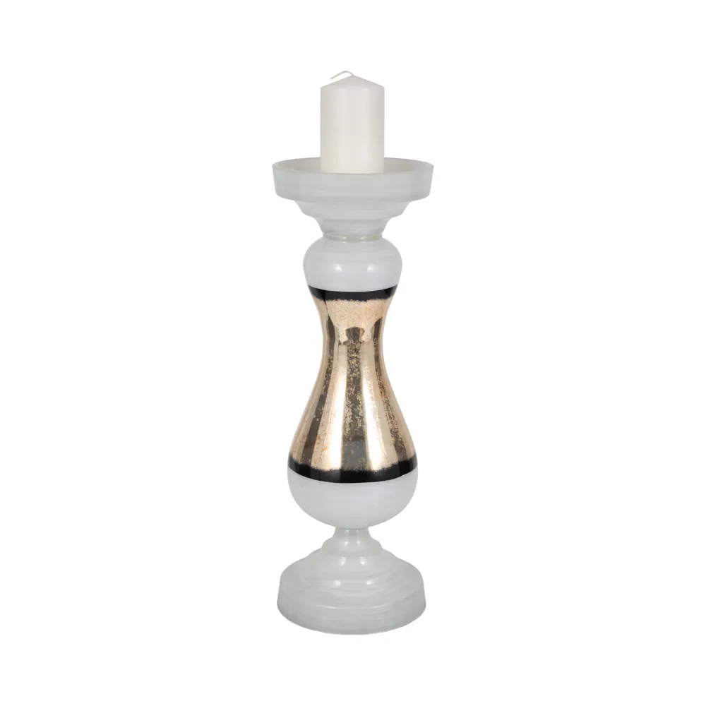 AIDENFIELD WHITE CANDLE HOLDER 23 (IN)