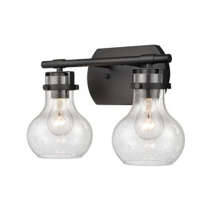 Salamanca 15.5'' Wide 2-Light Vanity Light - Matte Black 2