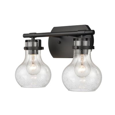 Salamanca 15.5″ Wide 2-Light Vanity Light - Matte Black