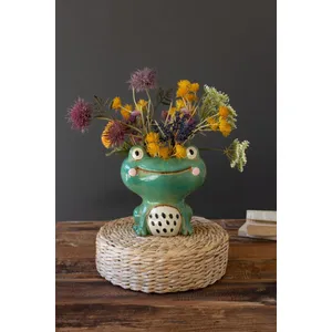 Ceramic Quirky Frog Planter 1
