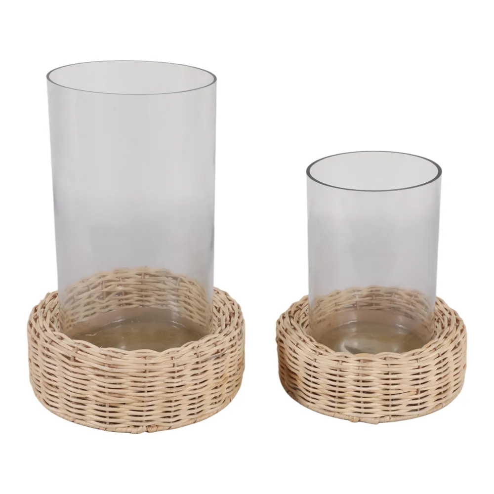 HARLEYOAK SET OF 2 BROWN HURRICANE 12 (IN)