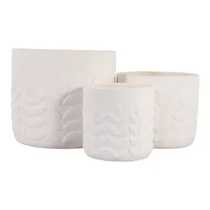 AMBERLEY SET OF 2 WHITE PLANTER 13 (IN) 6