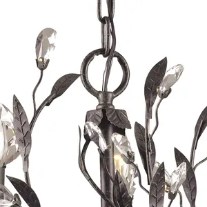 Circeo 16″ Wide 3-Light Chandelier - Deep Rust 4