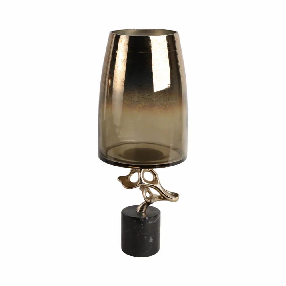 CARTERLAND GOLD GLASS VASE 19 (IN)